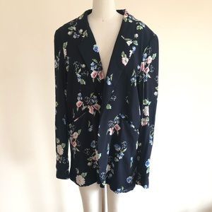 Oversized floral blazer